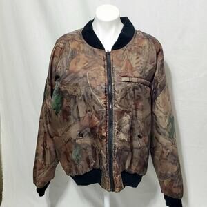 VTG Jacket Mens Size XL Reversible Advantage Timber Camo Insulated